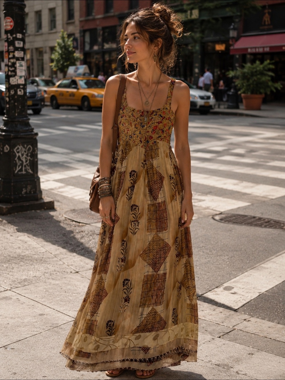 Kantha Bae Crossroad Maxi Dress NWT